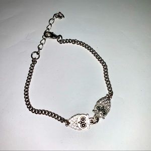 🦉 Silver toned sweet OWL bracelet